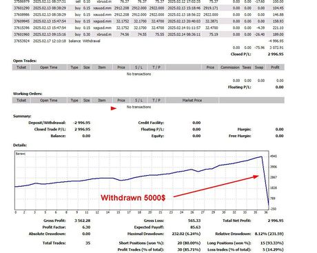 Exol 9 EA: нейросеть по золоту для MT4 — экран 3